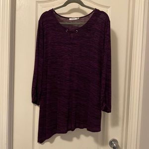 Rickis purple tunic with right side long